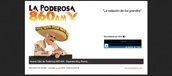 pagina web La Poderosa 860 AM